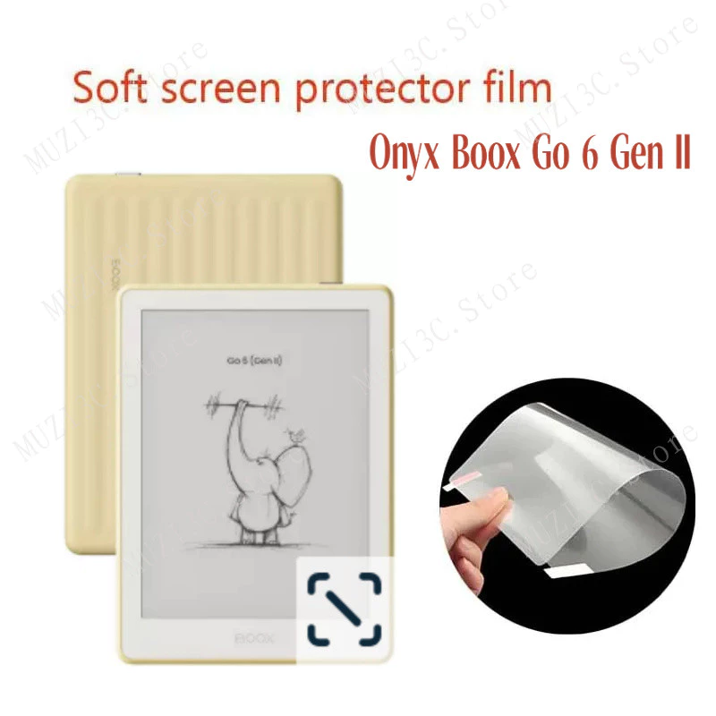 2-3 PACK สําหรับ ONYX BOOX Go 6 (Gen II)2026 6 นิ้ว Soft Matte Anti-Glare PET ป้องกันหน้าจอฟิล์มป้องกัน