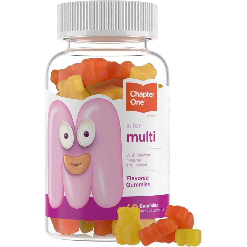 Zahler-ChapterOneKidsวิตามินรวมGummywith13Vitamins&Nutrients(60LuvoredGummies)-CertifiedKosherKidsVi