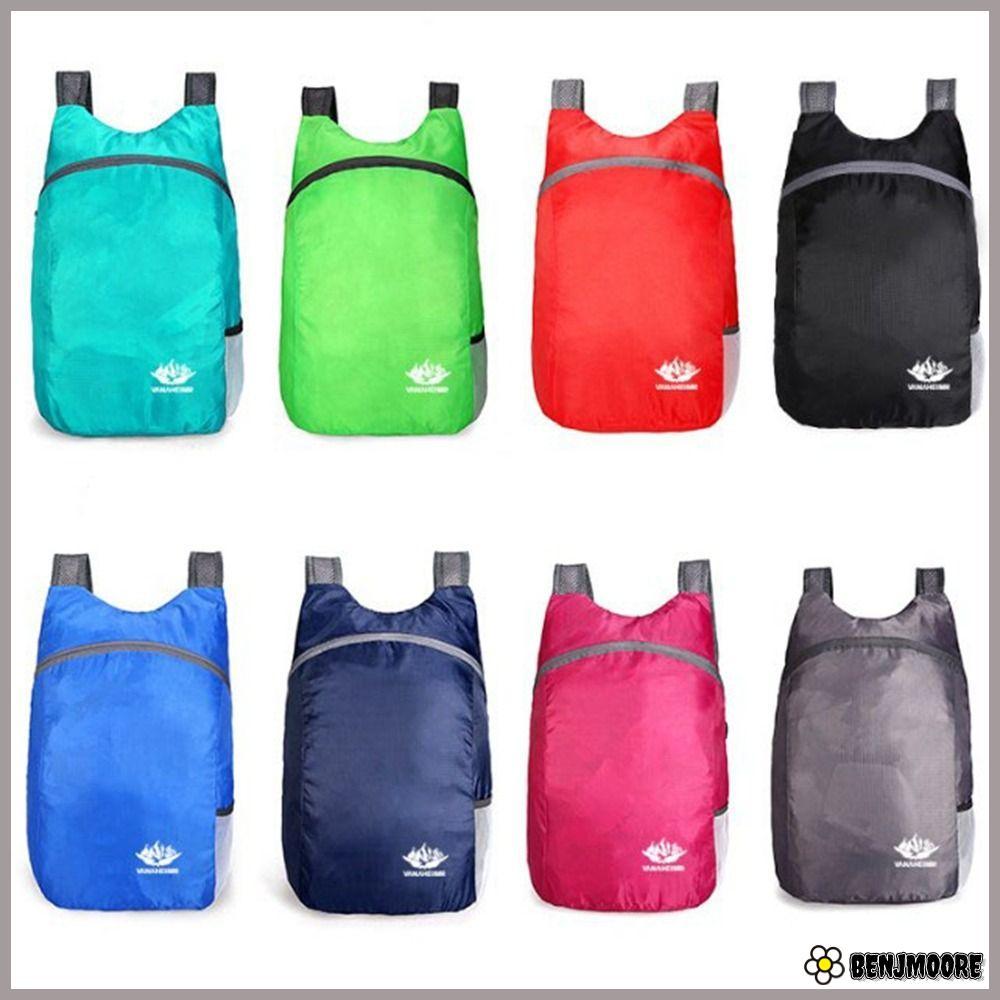 BENJMOORE กระเป๋าเป้สะพายหลังน้ําหนักเบา Packable 8 สี Ultralight Nano กันน้ํา Travel Daypack