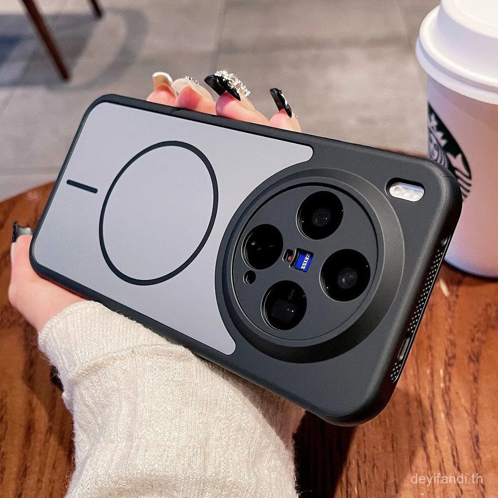 สําหรับ vivo x300 ultra x300S X200 pro ultra หรูหราของเหลวซิลิกาเจล fine hole ฝาครอบแม่เหล็กเป็นมิตรกับผิวกันชน Funda