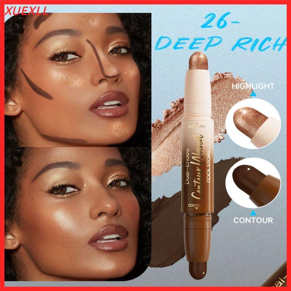 DK2E店⭐⭐ 2 in 1 ครีมคอนซีลเลอร์ Stick, Nuetral Nude & Beige ครีม Dual Ended Bronzer Sticks, ผู้หญิงคว