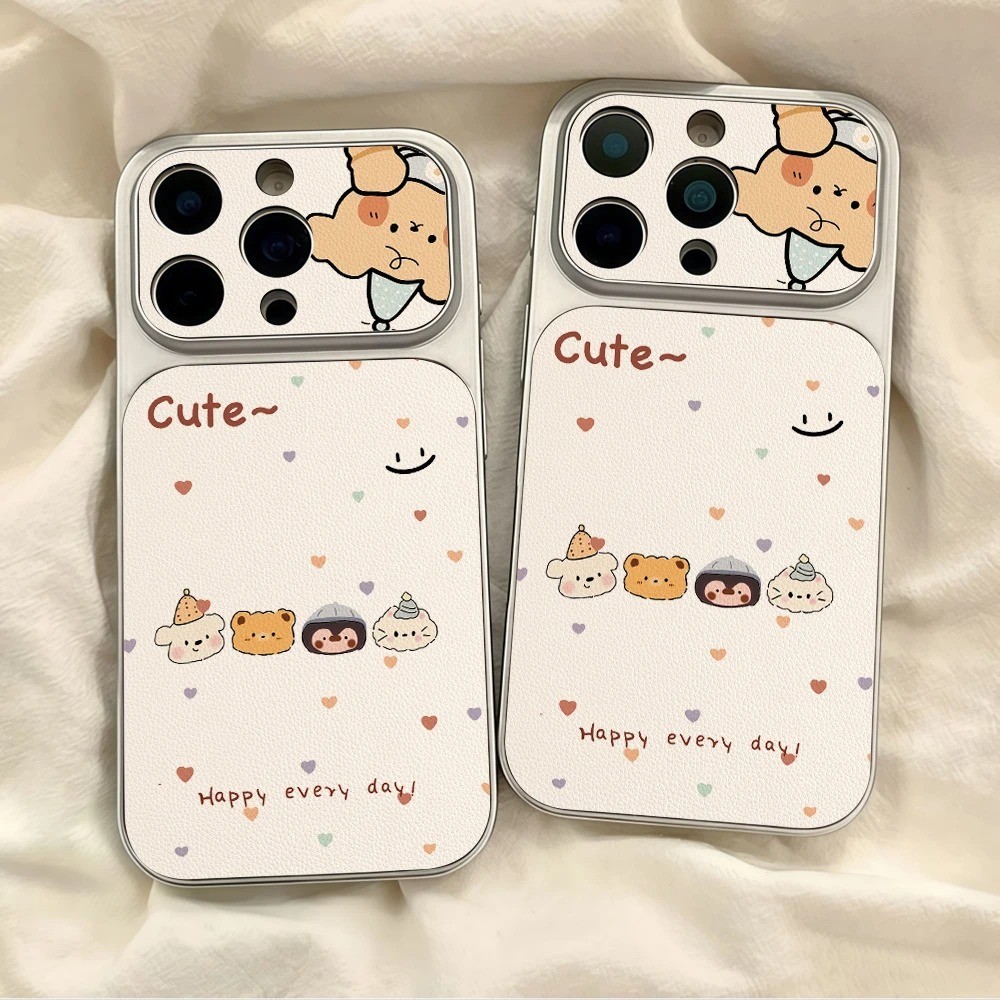 หมีและลูกแมวลายหัวใจสีสันสดใสเคสโทรศัพท์สําหรับHonor 400 600 Pro 600 400 200 Lite 90 500 สมาร์ทX7 X7B X7C X5B X5C Plus X6A X6B X6C X6D X7A X7A X7A X7A X7A X7A X7A X7A X7A X7A X7A X7A X7Dฝาครอบกล้องขนาดใหญ่