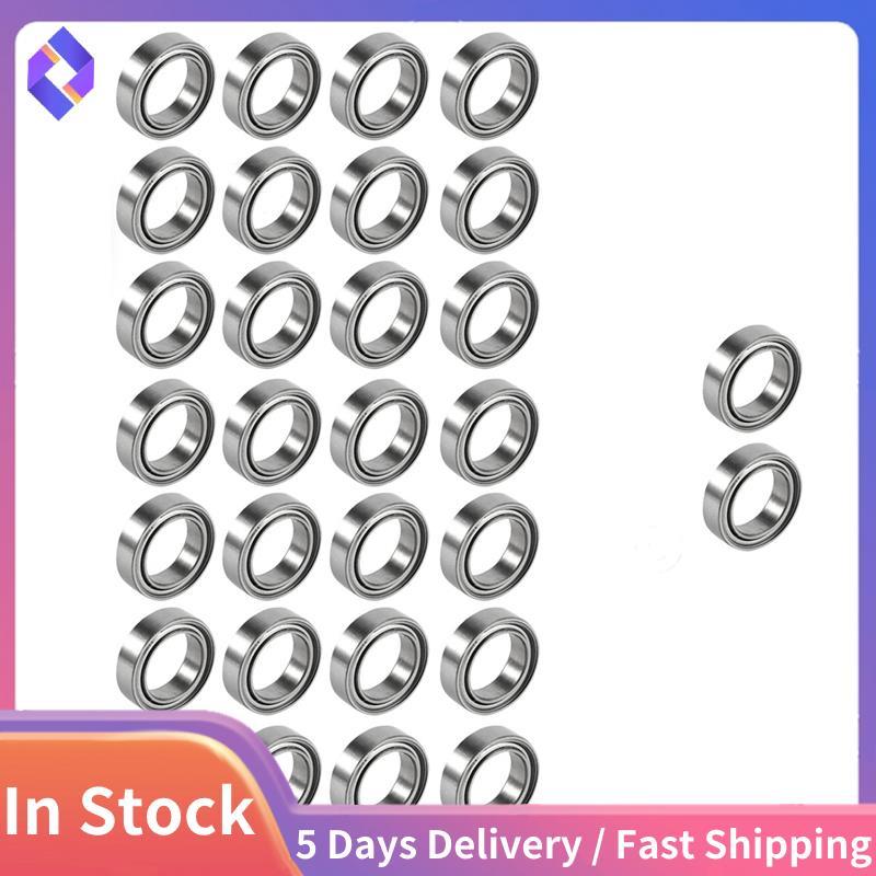 30 Pcs 6700ZZ แบริ่งผนังบาง 10x15x4 มม.30 ชิ้น 6700ZZ บางส่วนแบริ่งโลหะ 10x15x4 มม.เสียงต่ํา Double 