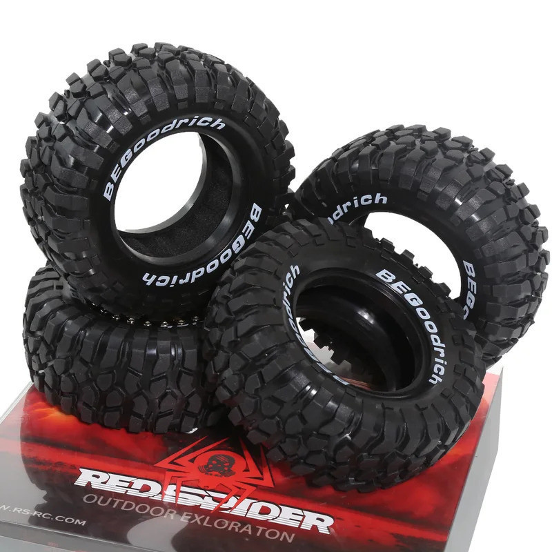 4PCS 95 มม.1.9 นิ้วยาง Rubberfor 1/10 Traxxas TRX4 TRX6 Defender AXIAL SCX10 RC4WD D90 90046 7 VS4-1