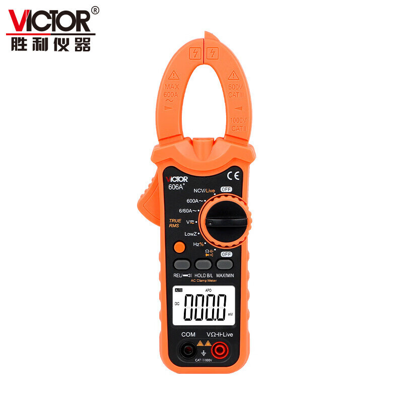 แคลมป์มิเตอร์ Victory Multimeter Multimeter Ammeter Multimeter Clamp vc606a+AC Digital Clamp Type