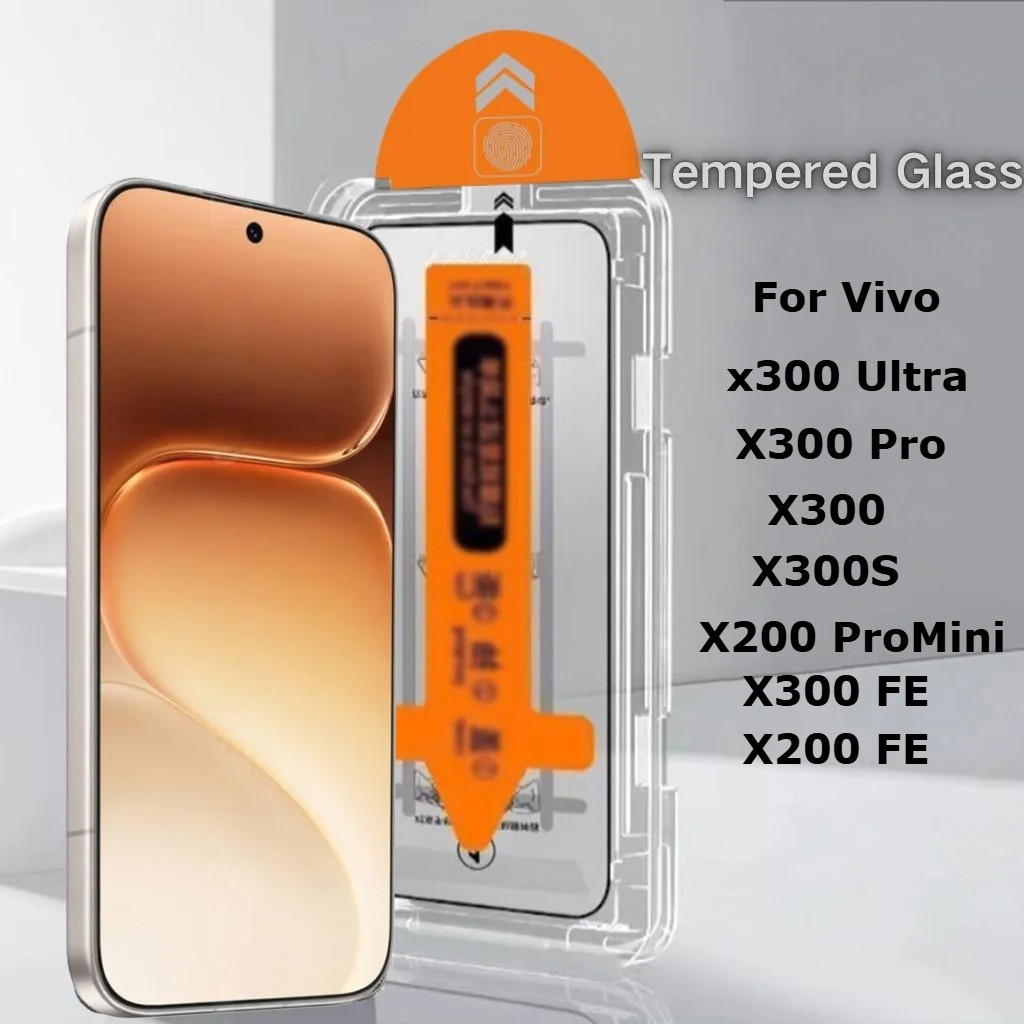 2PCS ฝุ่นฟรีกระจกนิรภัยสําหรับ Vivo X300 Ultra/X300 Pro/X300/X300S/X200 Pro Mini FE ป้องกันหน้าจอพร้