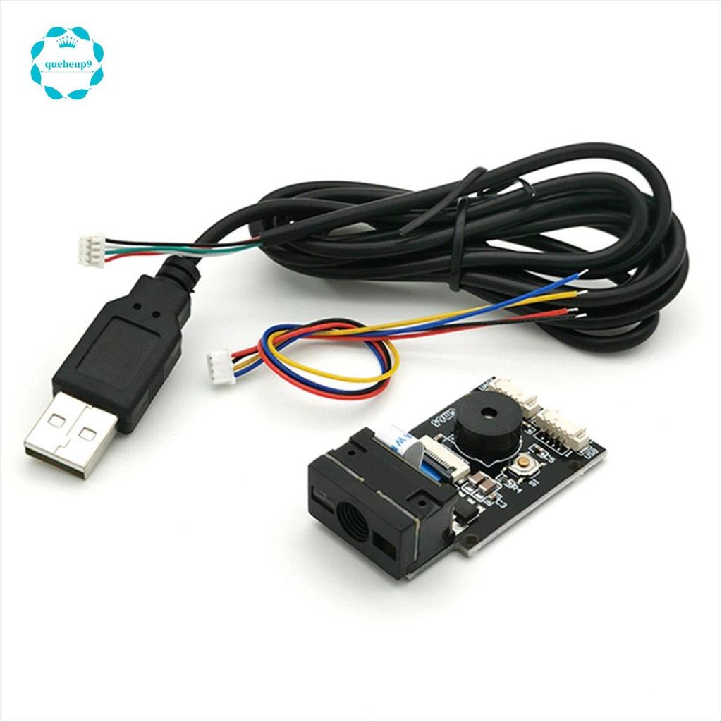 [Fast QQ]GM65 USB เครื่องสแกนบาร์โค้ดแบบมีสาย 1D 2D Bar Code Reader โมดูลรหัส QR CMOS Buzzer สําหรับ