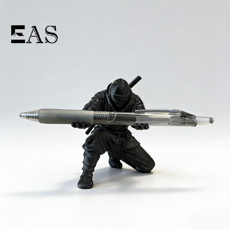 [EA] Creative Desk Organizer Knight Pen Holder Stand Themed Resin Decor สําหรับศิลปิน Writers Home Office Workspace TH