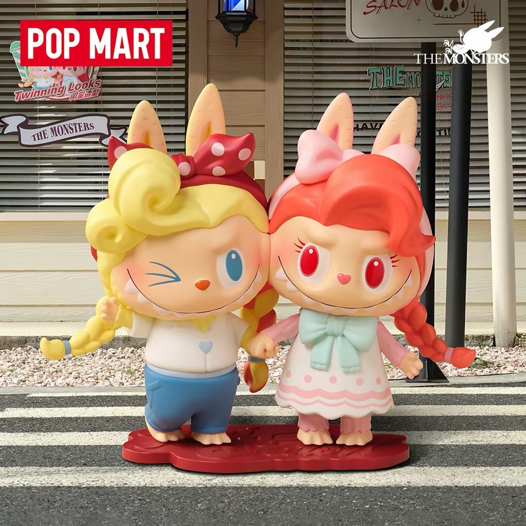 POPMART POPMART THE MONSTERS Retro Barber Shop รูป Mystery Box labu