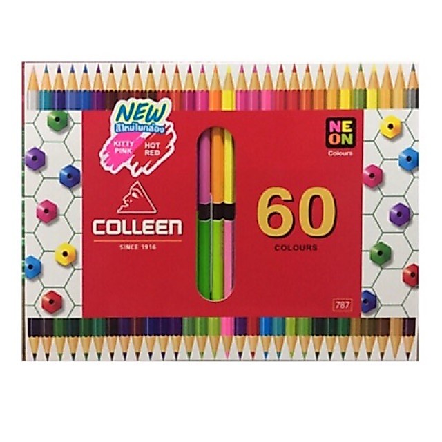 สีไม้ colleen 2 หัว มี 60 สี ระบายสวย ลื่น