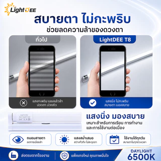 หลอดไฟ led พร้อมรางT8 9W18W ชุดหลอดไฟนีออน ชุดเช็ตแอลอีดี หลอดไฟยาวพร้อมขั่วบิดล็อค หลอดไฟLED แอลอีดี แสงสีขาว