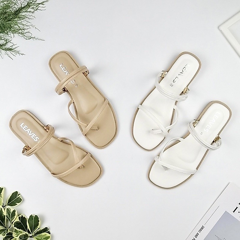 2-in-1 Style - Leaves Shoes รองเท้ามินิมอล ใส่ได้ 2 แบบ ปรับสายได้ 2 สไตล์ [หน้าเท้ากว้าง/เท้าอวบ แนะนำบวกเพิ่ม 1 ไซส์]