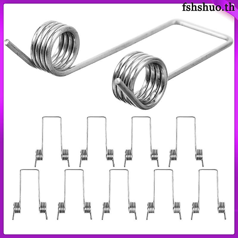 10 ชิ้นถังขยะสปริงเปลี่ยน Torsional สปริงโลหะขนาดเล็ก fshshuo