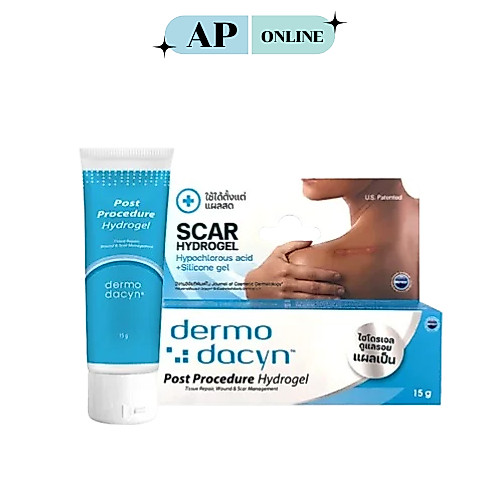 แพ็คเกจใหม่ Dermo Dacyn Post Procedure Hydrogel ไฮโดรเจล ดูแลรอยแผลเป็น ใช้ได้ตั้งแต่แผลสด ขนาด15g