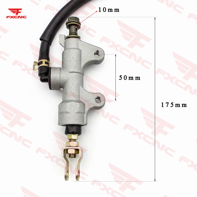 เหมาะสําหรับ Kawasaki ZX/ZXR250 400 750 ZXR400R/200R/750R ด้านหลังเบรคปั๊มด้านบนปั๊มแบน