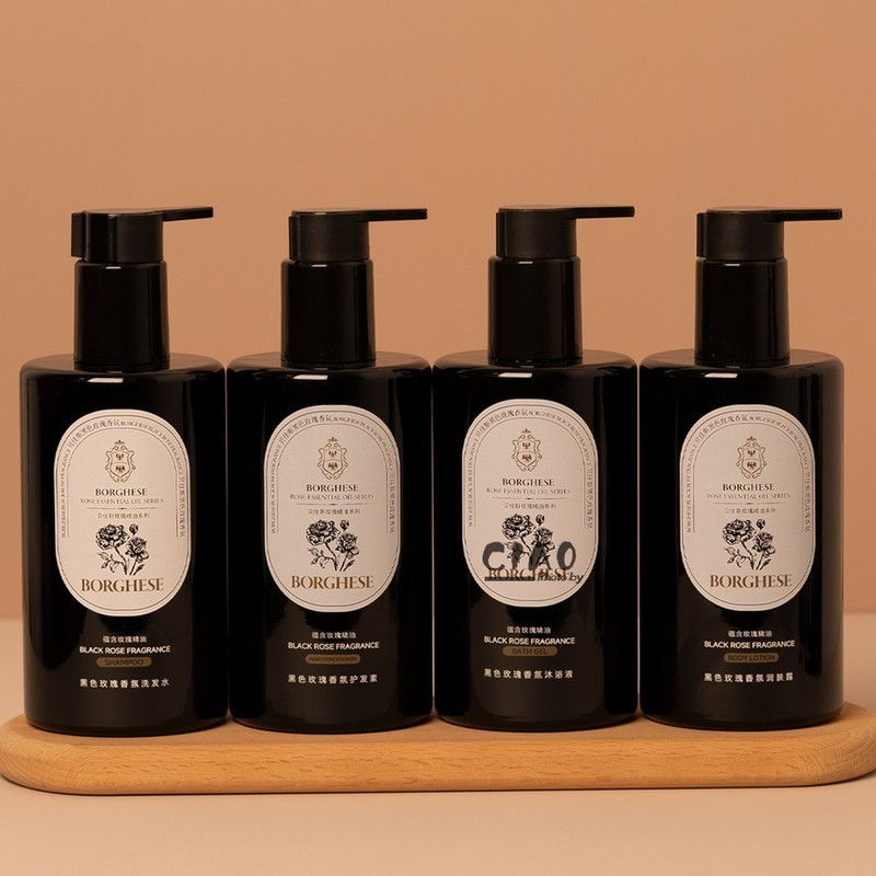 Borghese Black rose fragrance Shampoo/Conditioner/Shower Gel/Moisturizer/300ml 佳贝斯