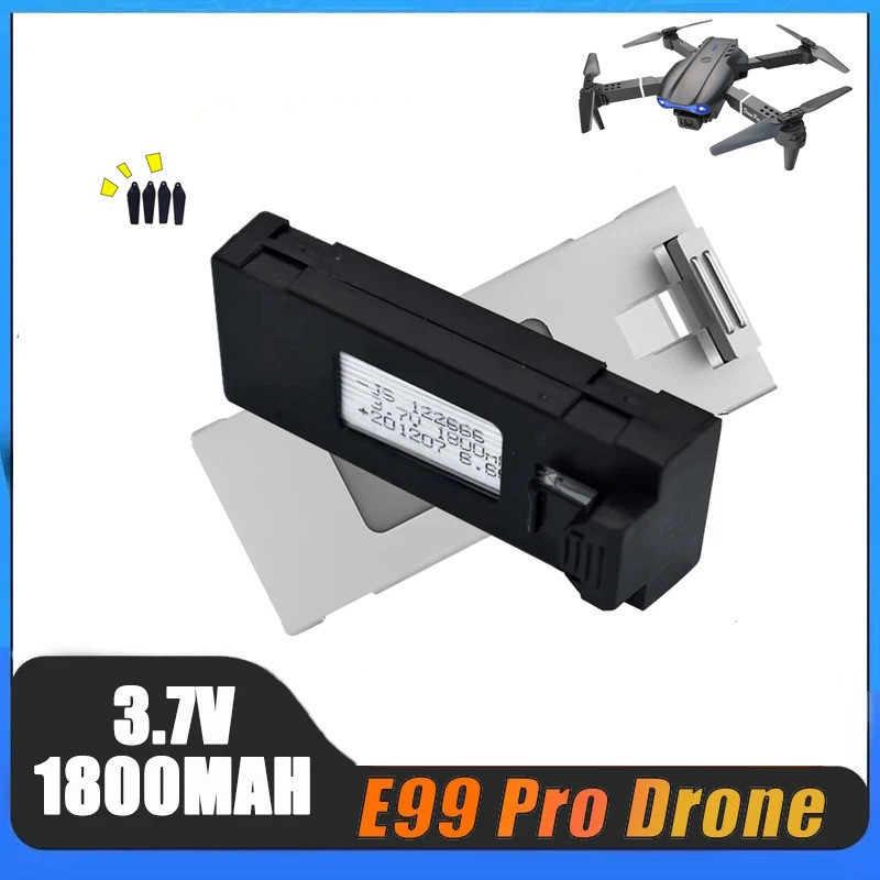 1-10pcs E99 Pro Drone แบตเตอรี่ P1 E525 แบตเตอรี่ลิเธียม 3.7V แบตเตอรี่เดิมสําหรับ RC Drone E88 E99 