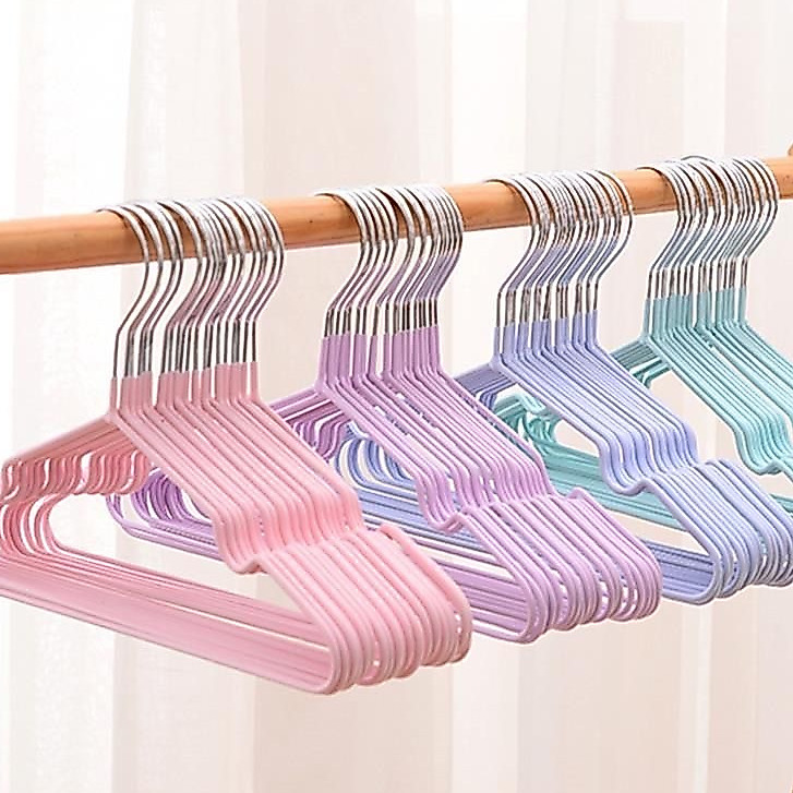 Babystyle ไม้แขวนเสื้อสแตนเลสเคลือบซิลิโคน ขนาด 30 cm. 10 ชิ้น รุ่น.N2