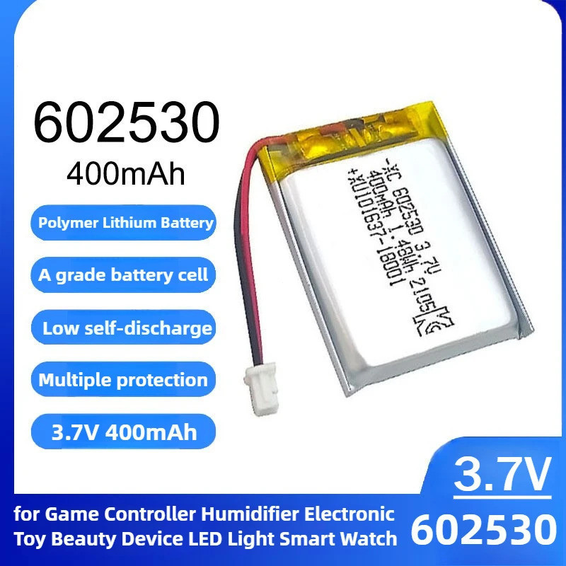 ใหม่ ใหม่ 602530 แบตเตอรี่ลิเธียมโพลิเมอร์ 3.7V 400mAh 062530 Li-Polymer แบตเตอรี่ชาร์จสําหรับ POS M