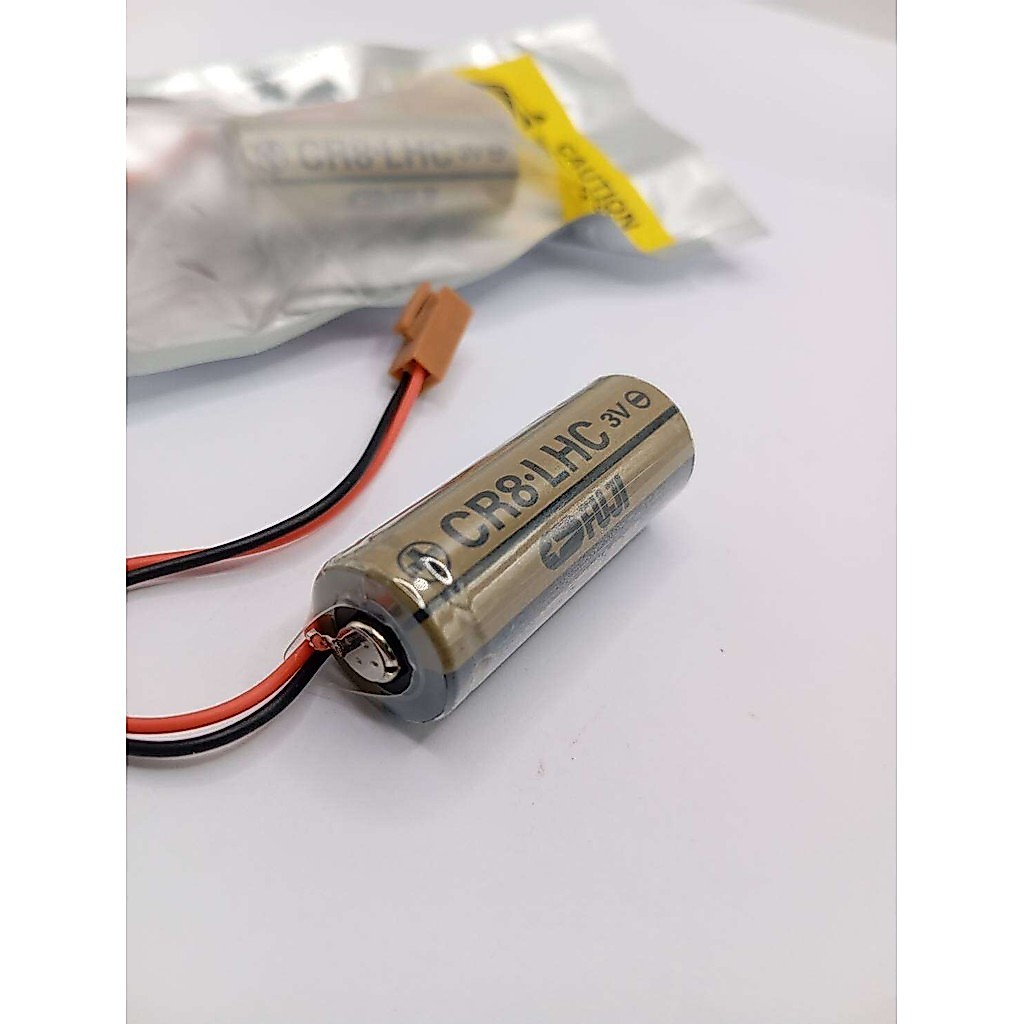 ใหม่ แท้ FDK CR8.LHC 3V FANUC Robot A98L-0031-0012 TOTO แบตเตอรี่ลิเธียม แจ็คน้ำตาล ออกบิลได้