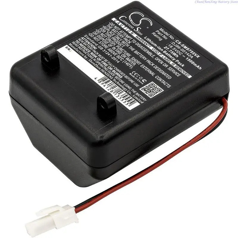 18.5V 1500mAh แบตเตอรี่เครื่องดูดฝุ่น DJ96-00142A, DJ96-00142B สําหรับ Samsung SS7550, SS7550m, SS75