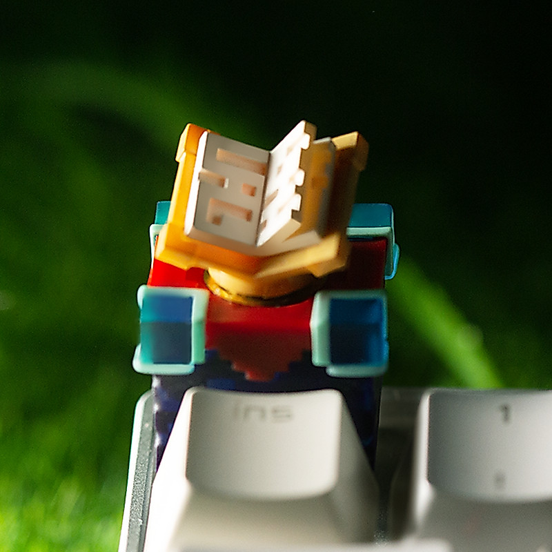 -LW- Minecraft Enchanting ตารางเรซิ่น Keycaps ที่กําหนดเองคีย์บอร์ดส่วนบุคคล Keycaps