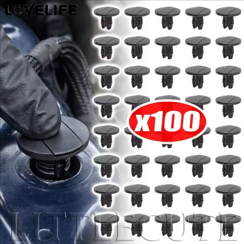 [AUTO & 3C] 20/40/80/100PCS - รถกันชนกลางสุทธิการ์ดเครื่องยนต์ฝาครอบถังน้ําแผ่นป้องกันหัวเข็มขัดคงที่เข้ากันได้กับ Peugeot Citroen คลิปตัดภายใน /ราคาดี