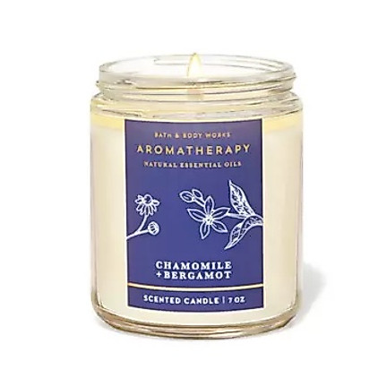 Bath And Body Works Aromatherapy Chamomile Bergamot Candle