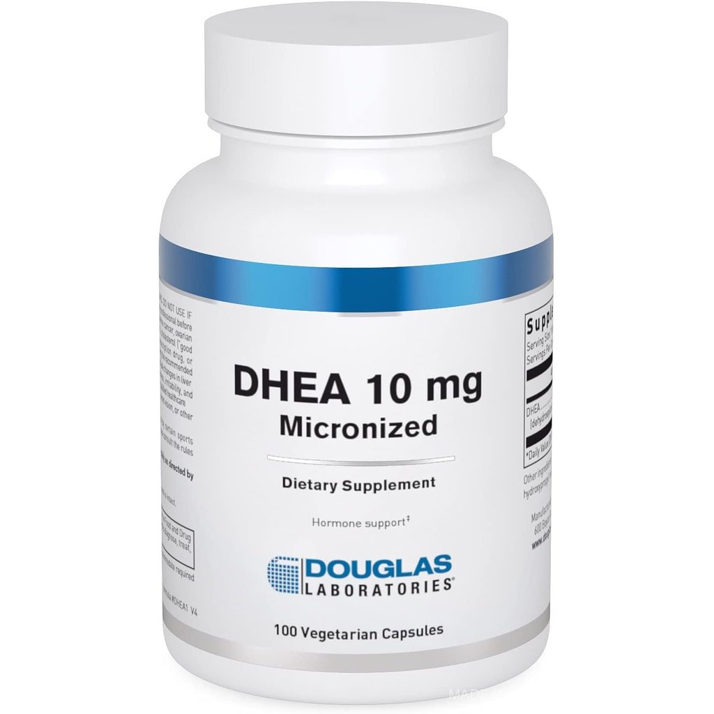 Douglas Laboratories DHEA 10 mg แคปซูล - Micronized - เสริมs Hormone สมดุล, Immunity, Brain, สุขภาพ 