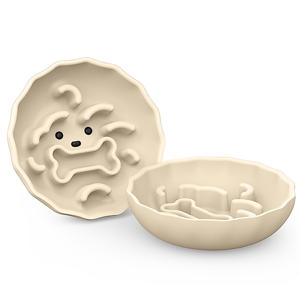 Lunabear by elago Silicone Slow Feeder Doggy Bowl 2 Color Small Size ชามอาหารฝึกการกินช้าสำหรับสุนัข