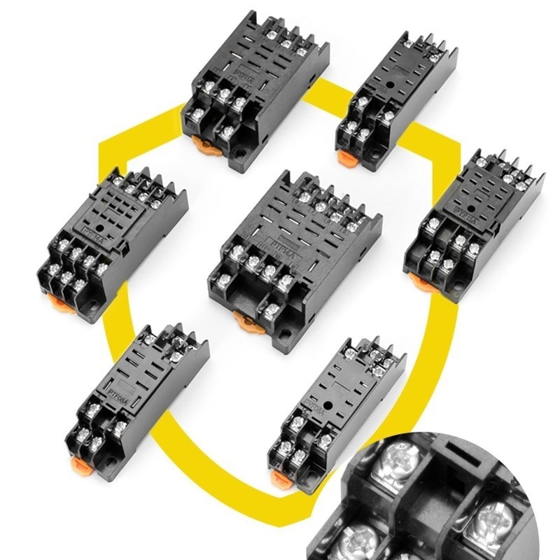 Relay Socket 8Pin/14Pin PYF08A ใช้กับรีเลย์ขนาดเล็ก