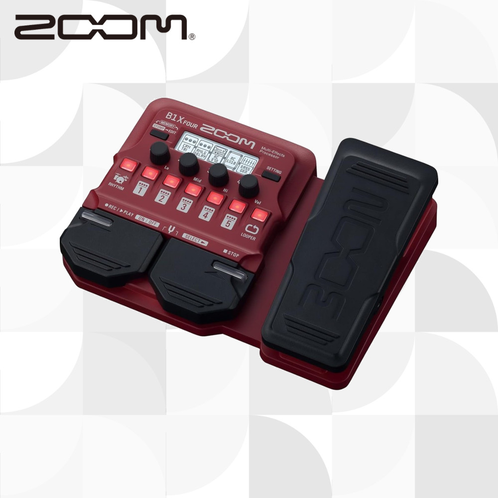 ZOOM B1X FOUR Multi-Effects Bass Effects Pedal มัลติเอฟเฟกต์เบส【ส่งตรงจากญี่ปุ่น】