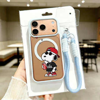 เคสไอโฟน เคส iphone ✨ Snoopy สนูปี้ เคสแม่เหล็ก ผิวด้าน กันกระแทก iPhone 11 12 13 14 15 16 17 HHMSCX24