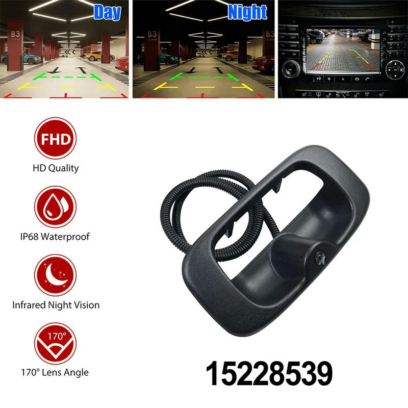 15228539 เหมาะสําหรับมือเปิดประตูท้ายเชฟโรเลตพร้อมกล้องสําหรับ Silverado และ GMC Sierra 1999-2007