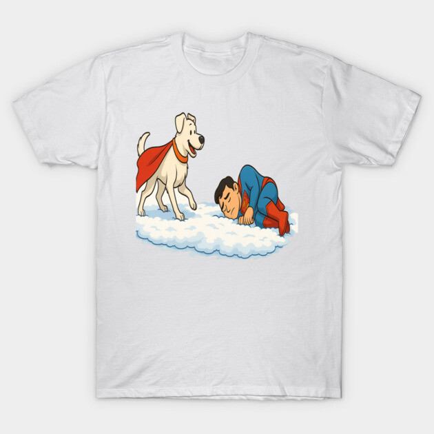 เสื้อยืด Vintage Krypto to the Rescue - Man’s best friend T-Shirt แท้ Cotton 100% เสื้อกีฬา
