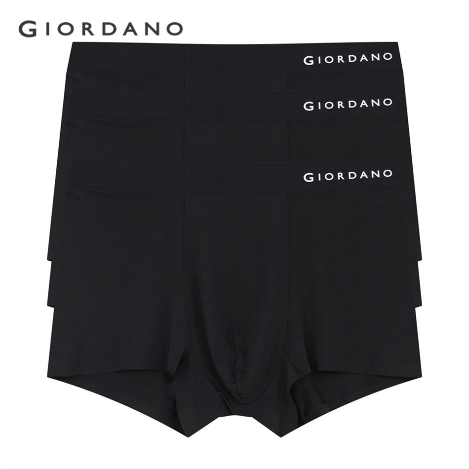 GIORDANO MEN Mens 3-pack Ice Silk Cool Trunks 0 01175202