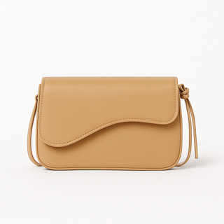 Bolsa de Ombro Feminina Baguete Alça Ajustável Elegante Couro