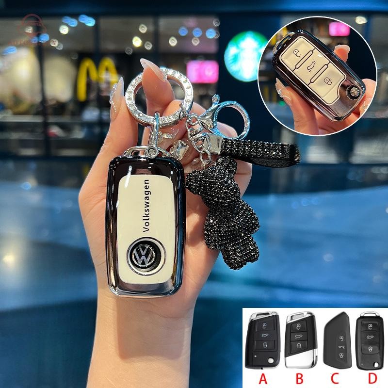 TPU ฝาครอบกุญแจรถสําหรับ Volkswagen Lavida Polo Tiguan l Discovery Song Test Yue X Range Rover Id4x,