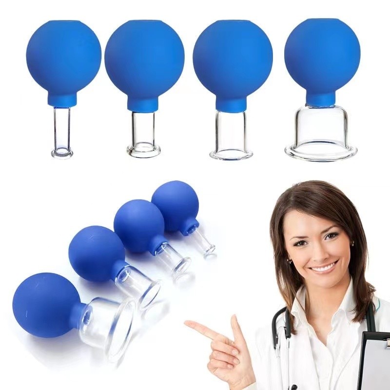 นวดหน้า Cupping Ball ทั้งร่างกาย Facial Eye Cupping Cupping อุปกรณ์สูญญากาศแก้วนวด Health Care Cuppi