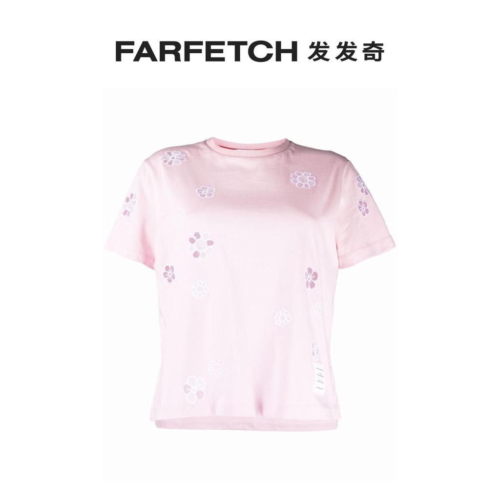 เสื้อยืดแขนสั้นปักลาย floral จาก Tom Browne