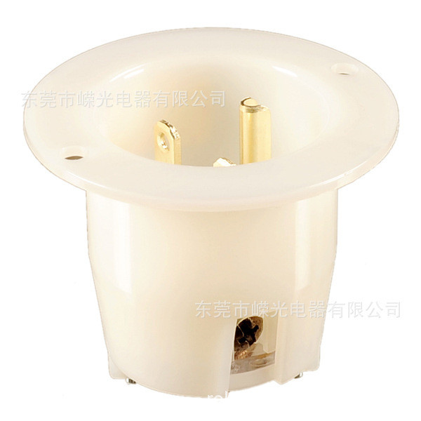 J-505 หน้าแปลนปกปิด 15A 250V อุปกรณ์อุตสาหกรรมปลั๊กไฟ NEMA 6-15P UL ปกปิด cdvsdvs