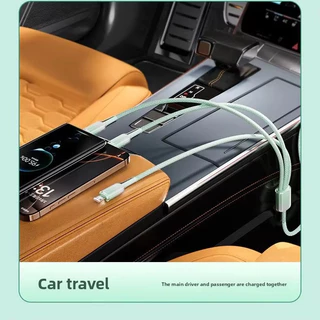 120W 3-in-1 สายชาร์จเร็ว Gradient Data Cable USB to Type-C/Micro/iOS สำหรับ Android/Pad/Phone