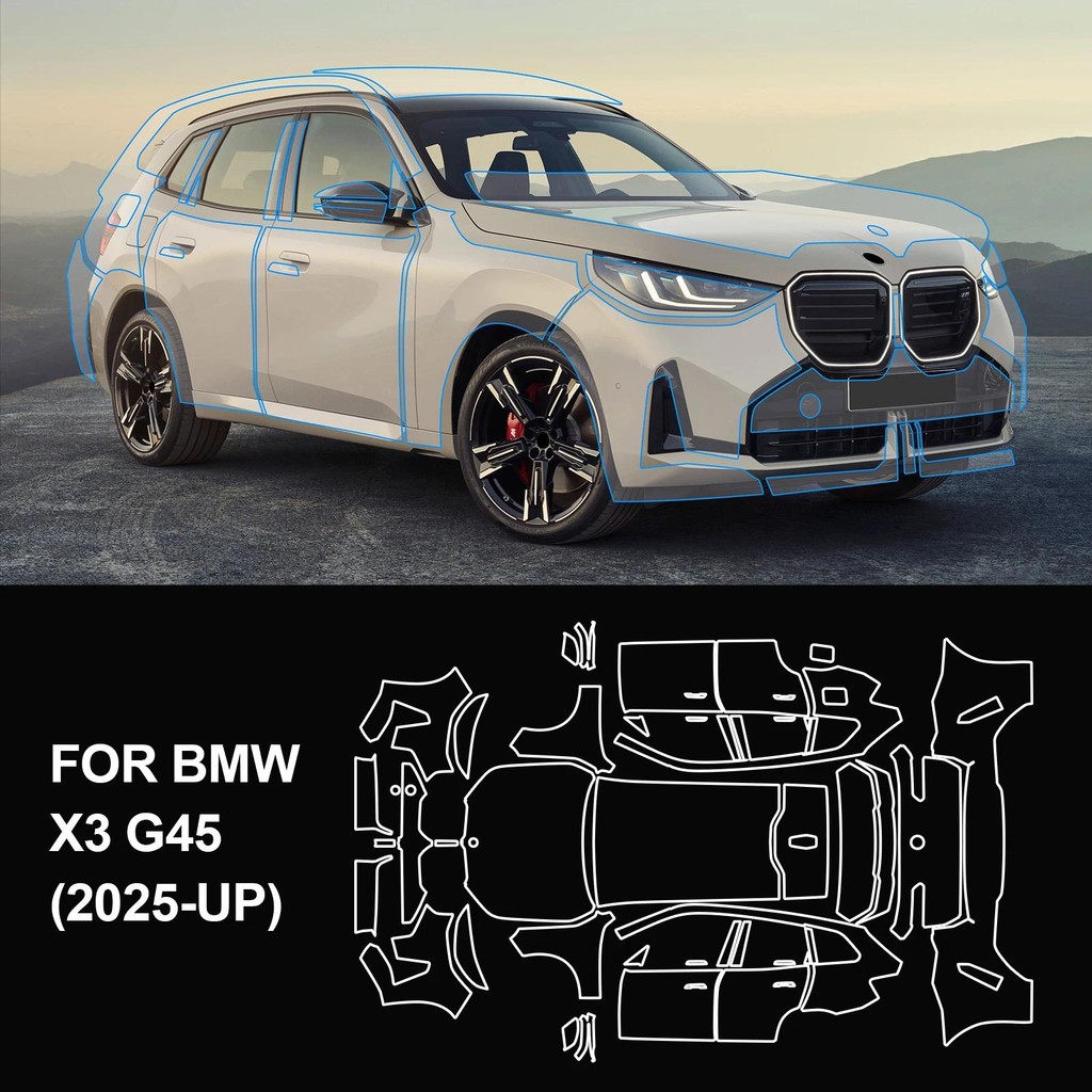 สําหรับ BMW X3 G45 Sport 30 M50 M Sport 2025 ฟิล์มป้องกันสี Anti-Scratch Body สติกเกอร์ Original Pre