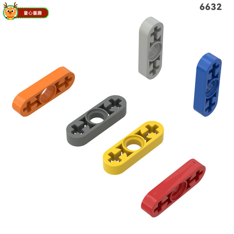 เข้ากันได้กับเลโก้6632เทคโนโลยี1x3แขนที่มีเพลาสายฟ้าหลุม(บาง)ชิ้นส่วนคุณภาพสูงมอคของเล่นทําเองของเล่