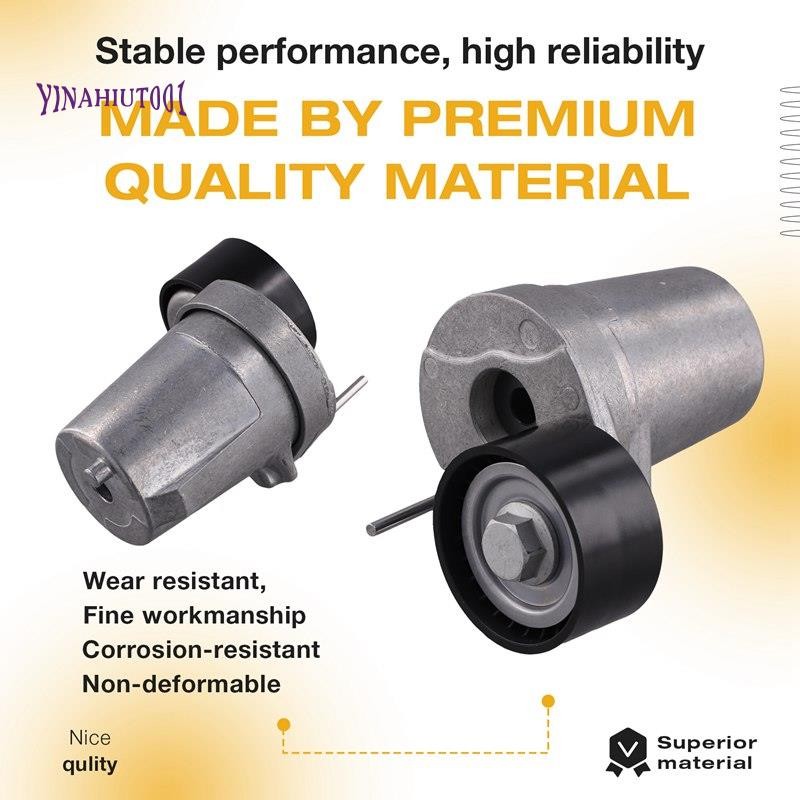 Yinahiut001For Car Belt Pulley Tensioner 11287800333 เหมาะกับ 1 3 5 7 X1 X5 X6 E81 E82 E90 E91 รุ่น 