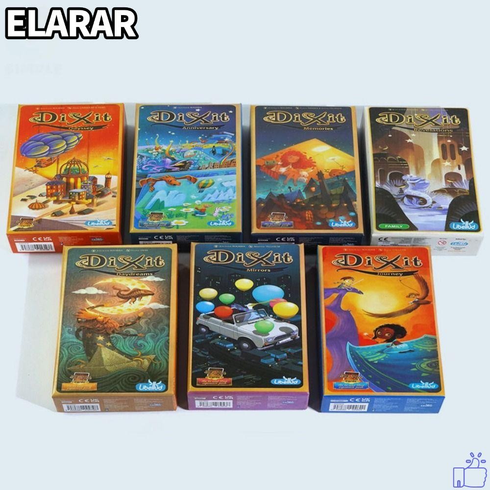 เอลรา‌R 1Box Dixit Expansion Pack, Friend Playing Camping Party Board Game Card, Strategic Family Ga