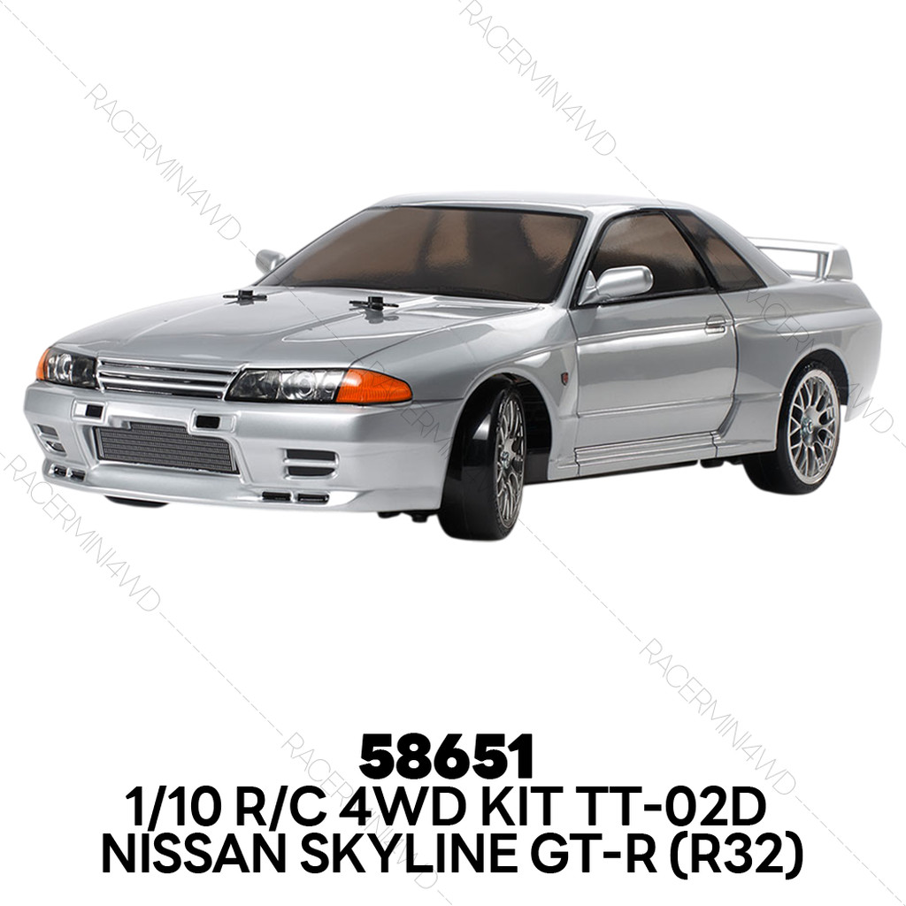 TAMIYA 1/10 R/C 4WD Nissan Skyline GT-R (R32) Drift Spec (TT-02D Chassis) 58651 58651A