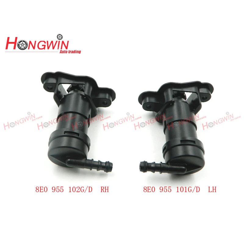 8E0 955 101G/D 8E0 955 102G/D ด้านหน้ากันชนขวาและซ้ายไฟหน้ารถไฟหน้าเครื่องซักผ้า Sprayer หัวฉีดสําหร