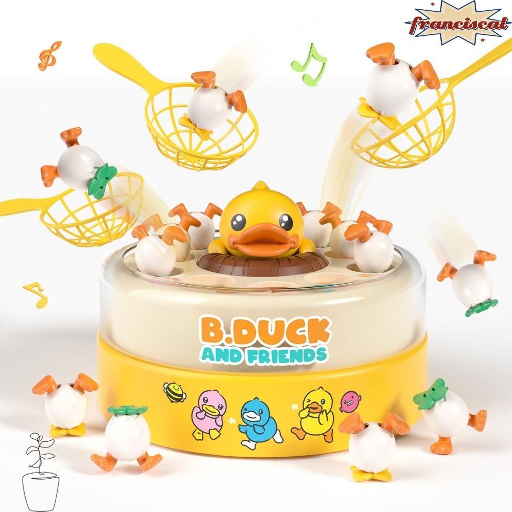 FRANCISCAL Pop Up Board Games, พร้อมแบตเตอรี่ Bounce Duck Board Games, หมุนเพลง Popping Up เกมเด็กวัยหัดเดิน เกมกระดานเด็กวัยหัดเดิน Boys