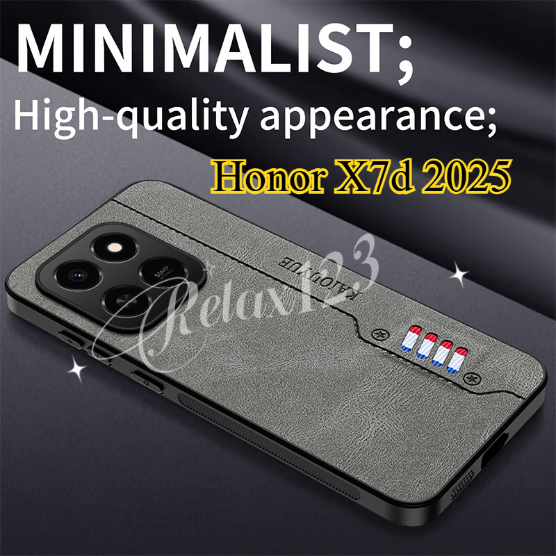 สําหรับ Honor X7d 5G 2025 คุณภาพสูง Minimalist Vintage หนังสําหรับ Honor X7d HONOR X 7d x7d X7d X7 a